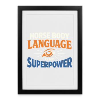 Horse Mood Humor Experienced Horse Owner - Framed poster (27 × 37 cm) - black - Front