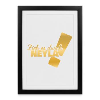First name Neyla - Framed poster (27 × 37 cm) - black - Front