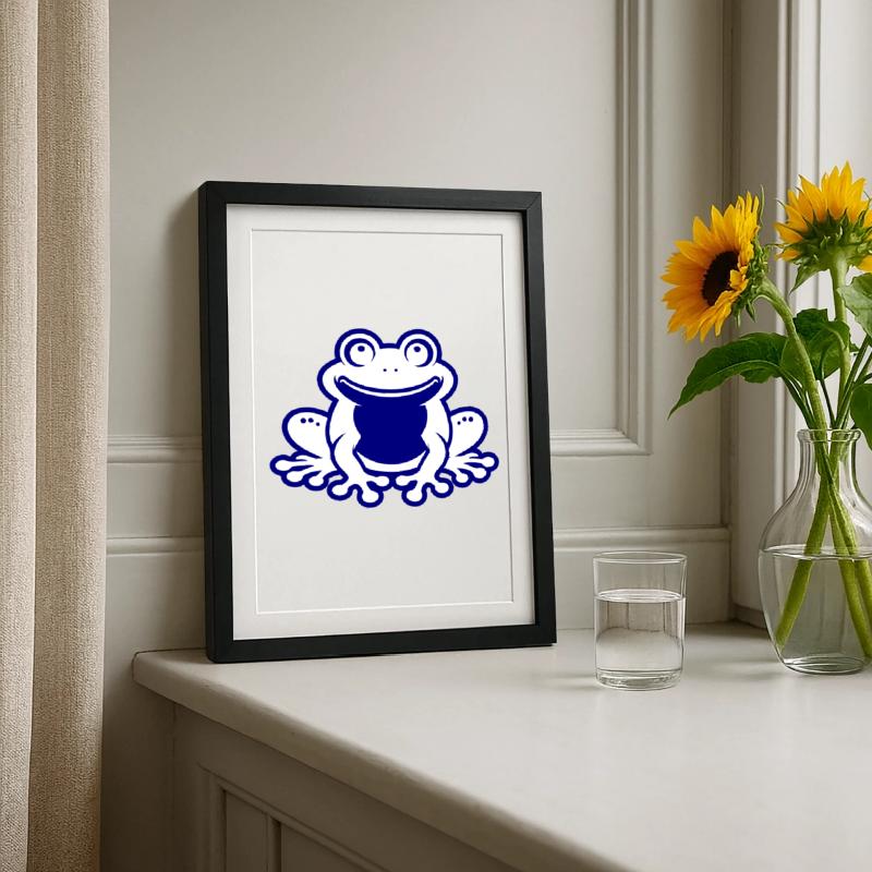 Toad Comic Frog Framed poster (27 × 37 cm)