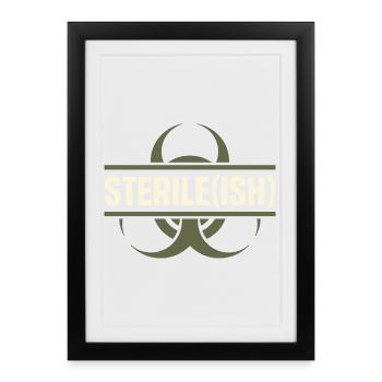 microbiology - Framed poster (27 × 37 cm) - black - Front