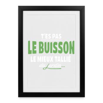You're not the best trimmed bush – expression - Framed poster (27 × 37 cm) - black - Front