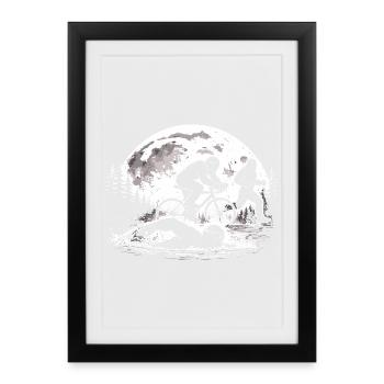 Bigfoot Triathlon - Affiche encadrée (27 × 37 cm) - noir - Devant