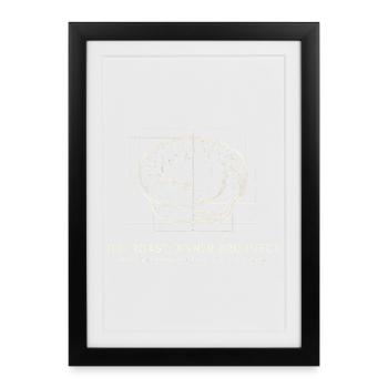 Architecte du dîner rôti - Yorkshire Pudding - Affiche encadrée (27 × 37 cm) - noir - Devant