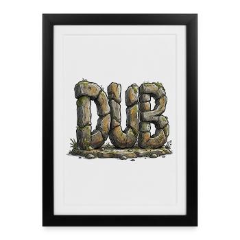 Dub Reggae - Framed poster (27 × 37 cm) - black - Front