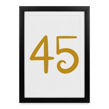 45 - Framed poster (27 × 37 cm) - black - Front