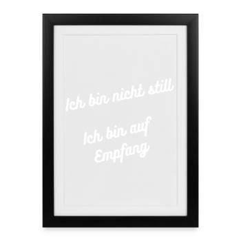 Heimatliebe Nord - Gerahmtes Poster (27 × 37 cm) - Schwarz - Vorne