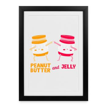 Pâte d’arachide - Affiche encadrée (27 × 37 cm) - noir - Devant