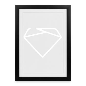 Symbol Logo - Framed poster (27 × 37 cm) - black - Front