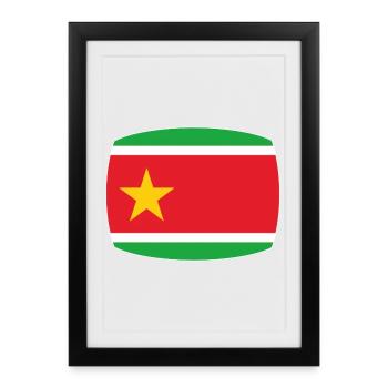Flag of Guadeloupe - Framed poster (27 × 37 cm) - black - Front