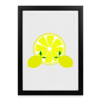 Lemon Lime Lime - Framed poster (27 × 37 cm) - black - Front