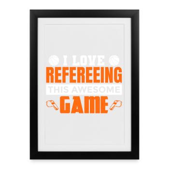 Basketball Referees - Framed poster (27 × 37 cm) - black - Front