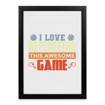 Basketball Impartial - Affiche encadrée (27 × 37 cm) - noir - Devant