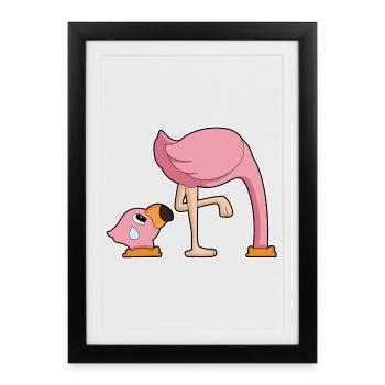 Flamingo Hole in the Ground - Framed poster (27 × 37 cm) - black - Front