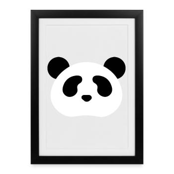 Panda Bear - Gerahmtes Poster (27 × 37 cm) - Schwarz - Vorne