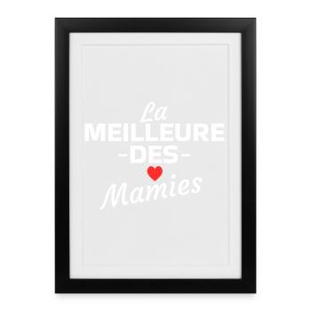 Das Beste unter den Omas - Gerahmtes Poster (27 × 37 cm) - Schwarz - Vorne