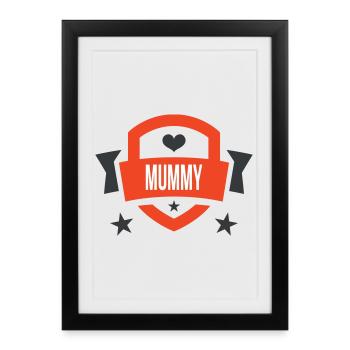 Maman d'Amour - Mother's Day - Framed poster (27 × 37 cm) - black - Front