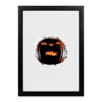 Pumpkin Halloween - Framed poster (27 × 37 cm) - black - Front