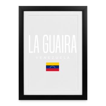 La Guaira Venezuela - Framed poster (27 × 37 cm) - black - Front