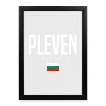 Pleven Bulgaria - Framed poster (27 × 37 cm) - black - Front