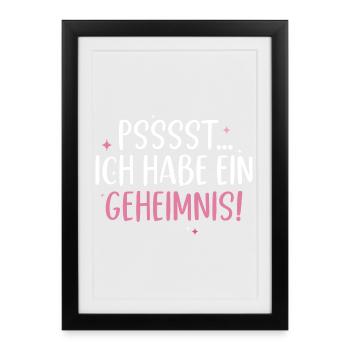 Big Sister Rainbow Family New Daughter - Framed poster (27 × 37 cm) - black - Front