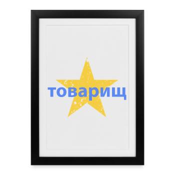товарищ - Affiche encadrée (27 × 37 cm) - noir - Devant