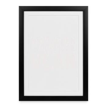 Knutschen ist wichtiger als WLAN – Lustiger Spruch - Gerahmtes Poster (27 × 37 cm) - Schwarz - Vorne