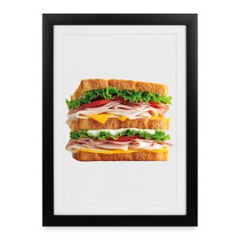 Sandwich - Framed poster (27 × 37 cm) - black - Front