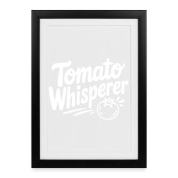 Le Chuchoteur de Tomates - Affiche encadrée (27 × 37 cm) - noir - Devant