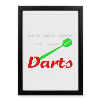 darts - Framed poster (27 × 37 cm) - black - Front