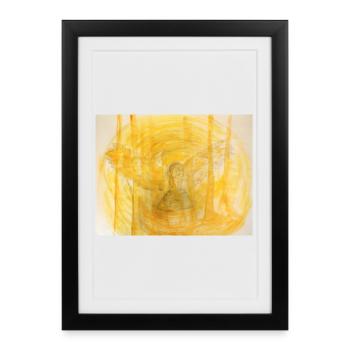 Sacrée chouette - Affiche encadrée (27 × 37 cm) - noir - Devant