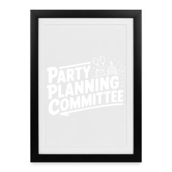 Comité d’organisation de la fête - Affiche encadrée (27 × 37 cm) - noir - Devant