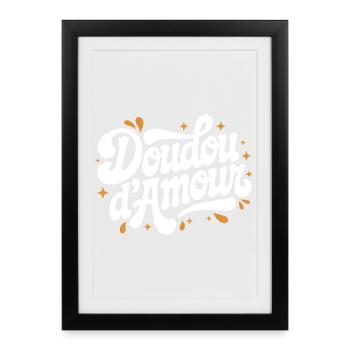 Love cuddly toy - Framed poster (27 × 37 cm) - black - Front