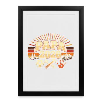 Papa 2026 - Framed poster (27 × 37 cm) - black - Front