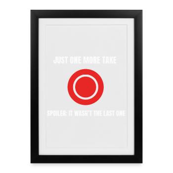 One more take – final clip - Framed poster (27 × 37 cm) - black - Front