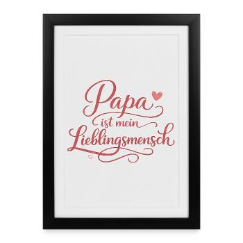 Dad Favorite Person Gift Love - Framed poster (27 × 37 cm) - black - Front
