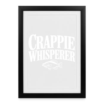 Le Chuchoteur de Crappie - Affiche encadrée (27 × 37 cm) - noir - Devant