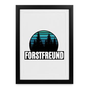 Forst Freund - Affiche encadrée (27 × 37 cm) - noir - Devant