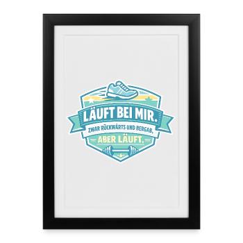 Ça va à l’envers pour moi - Affiche encadrée (27 × 37 cm) - noir - Devant