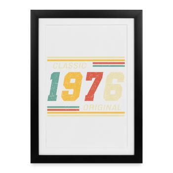 1976 - Original classique - Affiche encadrée (27 × 37 cm) - noir - Devant