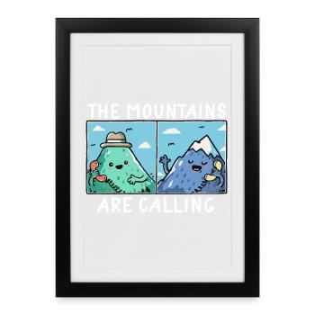 Camping Scouts Mountain Hiking Forest Campers Adve - Framed poster (27 × 37 cm) - black - Front
