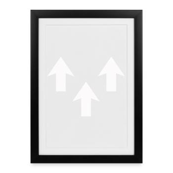Flèches - Affiche encadrée (27 × 37 cm) - noir - Devant