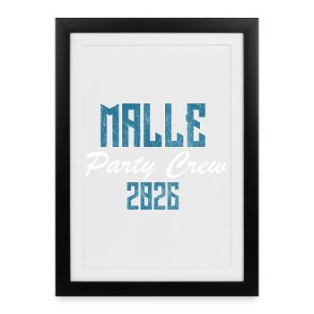 Majorque, équipe de la fête - Affiche encadrée (27 × 37 cm) - noir - Devant
