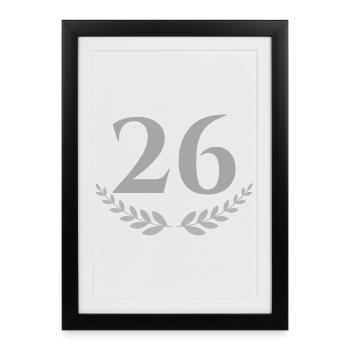 26 - Affiche encadrée (27 × 37 cm) - noir - Devant