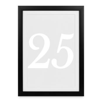 25. 25 YEARS. 25th ANNIVERSARY. 25 YEARS ANNIVERSARY. - Framed poster (27 × 37 cm) - black - Front