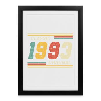 Classic 1993 original 1993 - Framed poster (27 × 37 cm) - black - Front