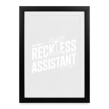 L’assistant imprudent de la nature - Affiche encadrée (27 × 37 cm) - noir - Devant