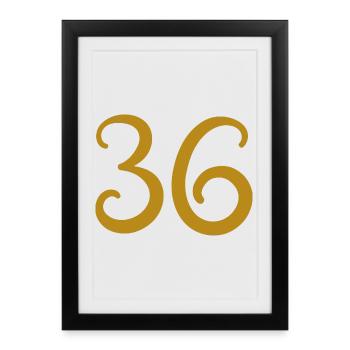 36 - Framed poster (27 × 37 cm) - black - Front