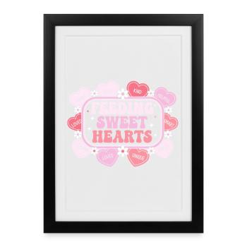 Caring Hearts: Education and Love - Framed poster (27 × 37 cm) - black - Front