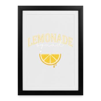 Lemonade Squad Lemon Summer Lemonade - Framed poster (27 × 37 cm) - black - Front