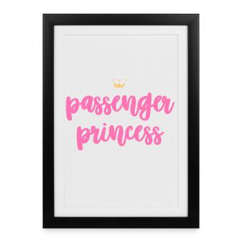 passenger - Framed poster (27 × 37 cm) - black - Front